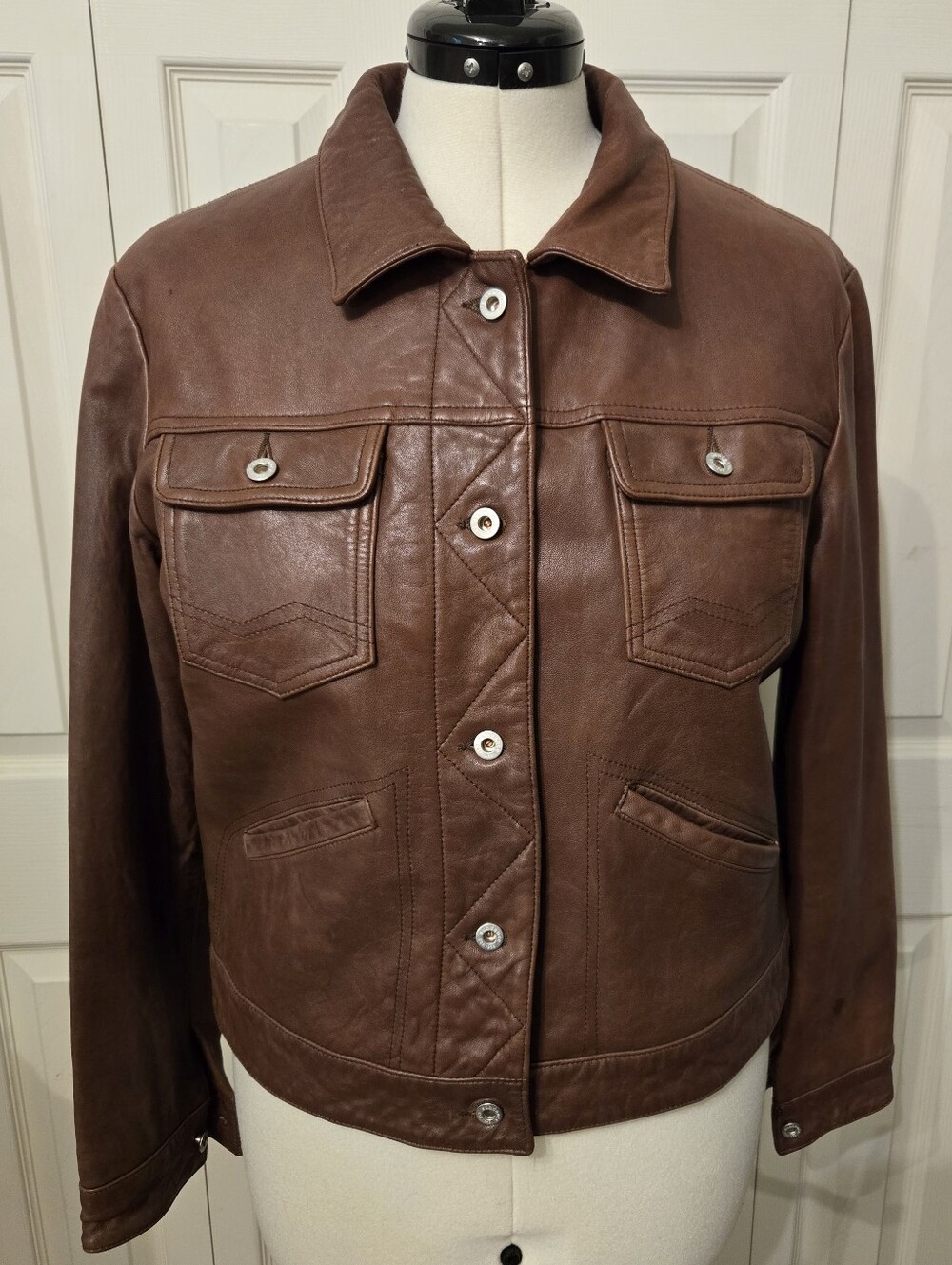 Sundance Leather Jacket Size L